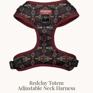 Red and Black Adjustable Dog Harness Size Medium